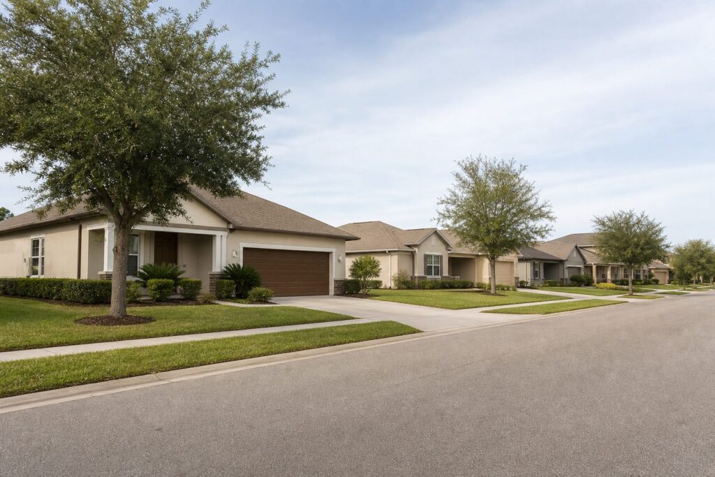Orlando neighborhood with well-kept homes and quiet residential streets, an established residential neighborhood